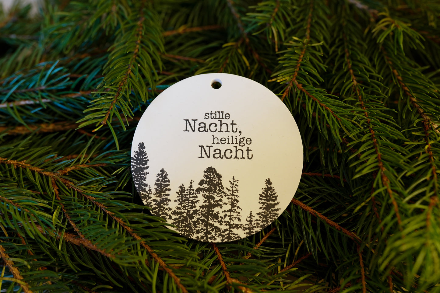 Anhänger Weihnachten: Stille Nacht, heilige Nacht - groß