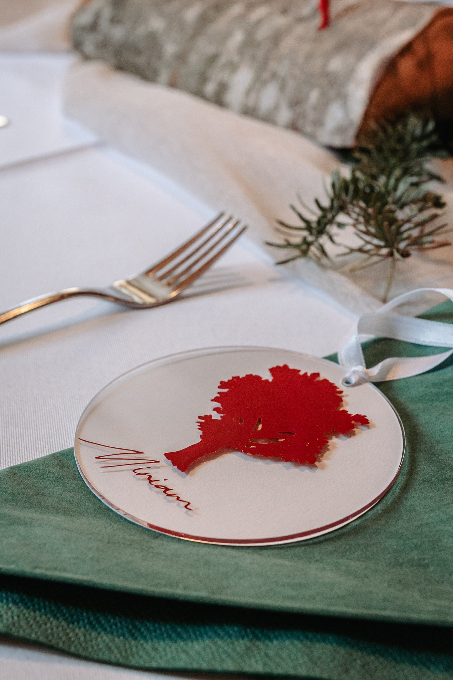 Namensschilder für Taufe - Lebensbaum