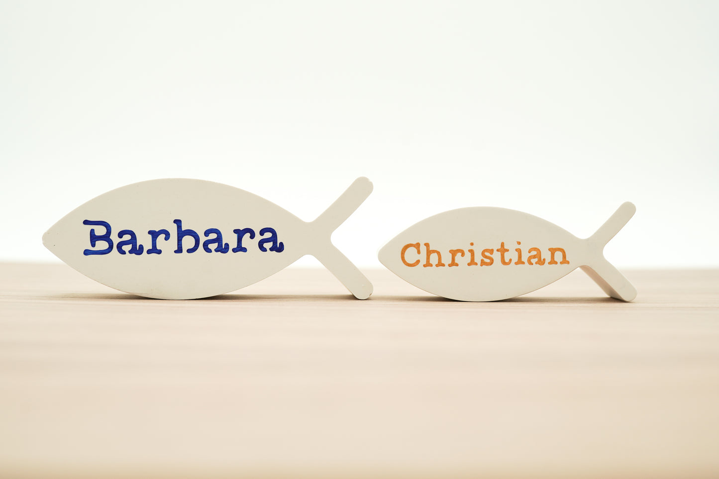 Namensschild - Taufe Fische